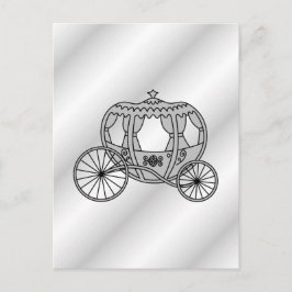 Princess Carriage in Grau Postkarte