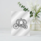 Princess Carriage in Grau Postkarte (Stehend Vorderseite)