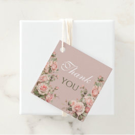 Princess Carriage Vintag Pink Roses Vielen Dank Geschenkanhänger