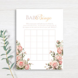 Princess Carriage Vintag Rose Baby Bingo