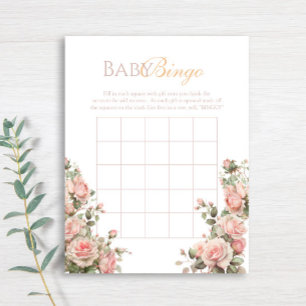 Princess Carriage Vintag Rose Baby Bingo