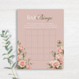 Princess Carriage Vintag Rose Baby Bingo