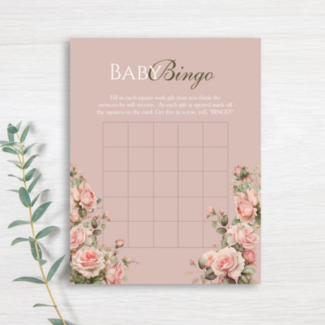 Princess Carriage Vintag Rose Baby Bingo (Von Creator hochgeladen)