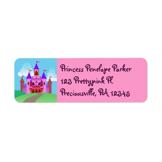Princess Castle Address Labels (Vorne)