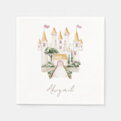 Princess Castle Baby Dusche Serviette (Vorderseite)