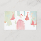 Princess Castle Babysitter Daycare Childrens Party Visitenkarte (Rückseite)