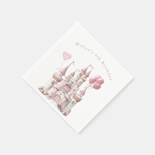 Princess Castle Balloons Serviette (Ecke)