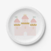 Princess Castle Birthday Bunting Pappteller (Vorderseite)