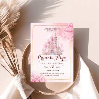 Princess Castle Birthday Einladung
