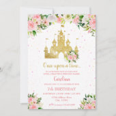 Princess Castle Birthday Einladung (Vorderseite)