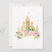 Princess Castle Birthday Einladung (Rückseite)