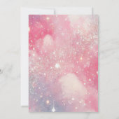 Princess Castle Birthday Einladung Pink Girly (Rückseite)