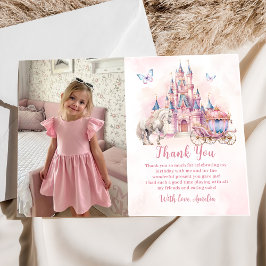 Princess Castle Birthday Foto Dankeschön Card Dankeskarte