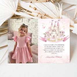 Princess Castle Birthday Foto Dankeschön Card Dankeskarte
