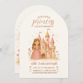 Princess Castle Birthday Invitation  Einladung