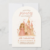 Princess Castle Birthday Invitation  Einladung (Vorderseite)