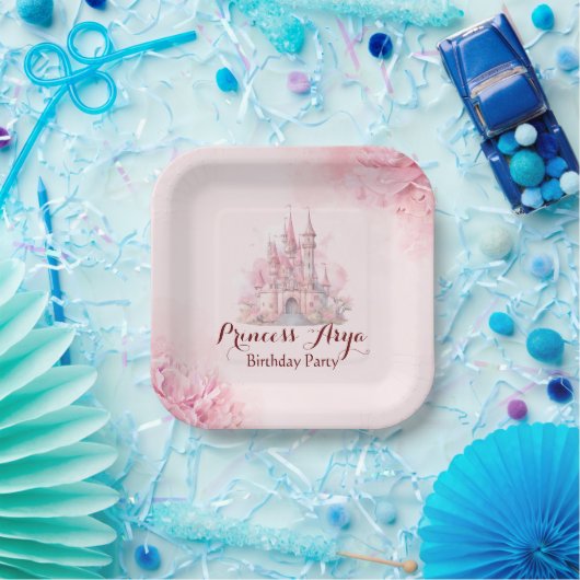 Princess Castle Birthday Paper Plate Pappteller (Party)