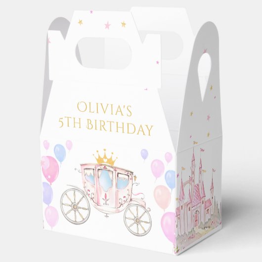 Princess Castle Birthday Party Fevor Box Geschenkschachtel (Geöffnet)