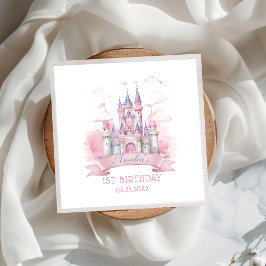 Princess Castle Birthday Party Paper Napkin Serviette