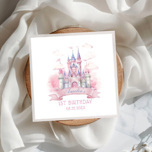 Princess Castle Birthday Party Paper Napkin Serviette