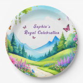 Princess Castle Birthday Party Paper Teller (Vorderseite)