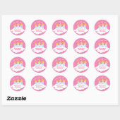 Princess Castle Custom Birthday Gefallen Stickers (Blatt)