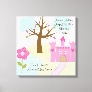 Princess/Castle/Dreams 16x16 Starke Leinwand Kunst