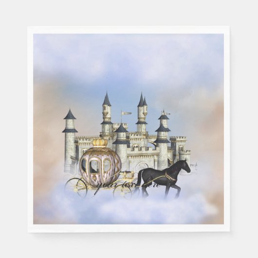 Princess Castle Fairy Tale Serviette (Vorderseite)