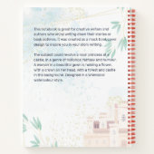 Princess Castle Fantasy Book Cover Notebook Notizblock (Rückseite)