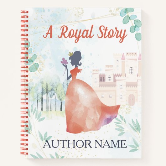 Princess Castle Fantasy Book Cover Notebook Notizblock (Vorderseite)