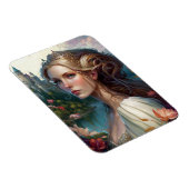 Princess Castle Fantasy Kunst, Dichtung und Musik Magnet (Rechte Seite)