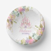 Princess Castle Favor Tags Pappteller (Vorderseite)