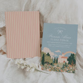 Princess Castle Floral Messe Geburtstag Einladung