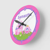 Princess Castle Frog Prince Personalisierte Uhr (Winkel)