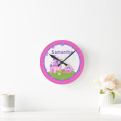 Princess Castle Frog Prince Personalisierte Uhr (Zuhause)