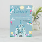 Princess Castle Geburtstagsparty Einladung (Stehend Vorderseite)