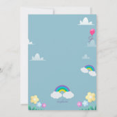 Princess Castle Geburtstagsparty Einladung (Rückseite)