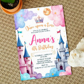 Princess Castle Geburtstagsparty Einladung