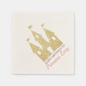 Princess Castle Geburtstagsparty Serviette (Vorderseite)