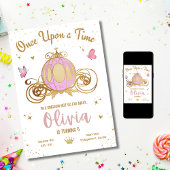 Princess Castle Girl Birthday Party, Prinzessin Bi Einladung