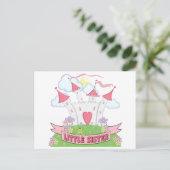 Princess Castle Little Sister Postkarte (Stehend Vorderseite)