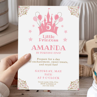 Princess Castle Magical Birthday Bash Einladung