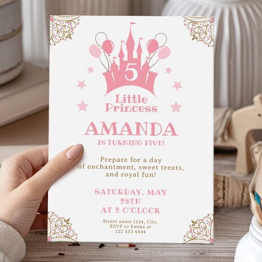 Princess Castle Magical Birthday Bash Einladung