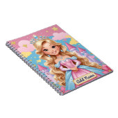 Princess Castle Notebook - Editierbarer Name Notizblock (Rechte Seite)