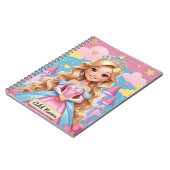 Princess Castle Notebook - Editierbarer Name Notizblock (Linke Seite)