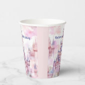 Princess Castle Pink Lila Pappbecher (Rechts)