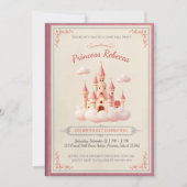 Princess Castle Storybook Fairytale Birthday Einladung (Vorderseite)