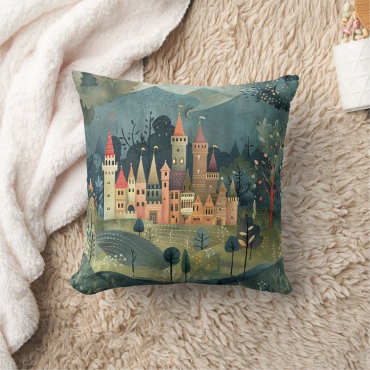 PRINCESS CASTLE THROW PILLOW KISSEN (Decke)