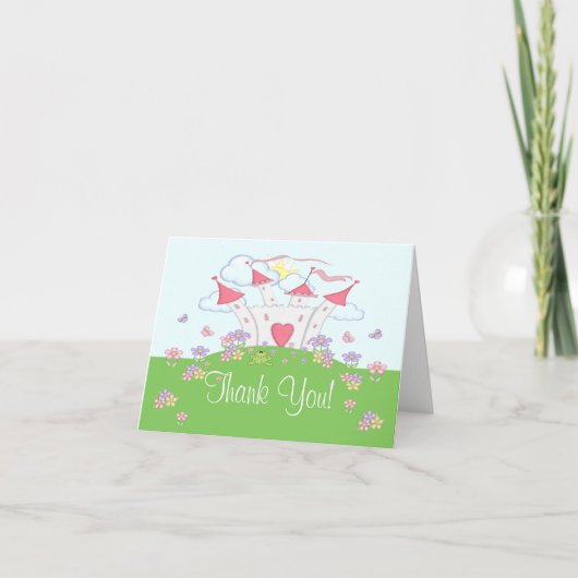 Princess Castle Vielen Dank Fold Card Dankeskarte (Vorderseite)