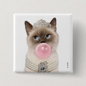 Princess Cat Blowblase Kaugummi Button (Vorderseite)